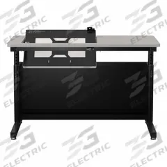 VERSADESK Standing Desk: Gray, Wood, 48 in Overall Wd, 24 in Overall Dp, 36 in Max Desktop Ht, Black (MPN RST4824-BG). Key specifications — Frame Color: Black; Frame Material: Steel; Brand: VERSADESK; Desktop Color: Gray; Desktop Material: Wood.