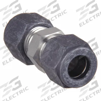 PARKER Compression Fitting Union: 1/2 in OD x 1/2 in OD Fitting Size - Single-Ferrule Stainless Steel Fittings