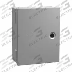HAMMOND Enclosure: Steel, 20 in x 12 in x 6 in, NEMA 1, Solid Cover, Hinged, Painted (MPN N1J20126). Key specifications — Brand: HAMMOND; Closure Method: 1/4-Turn Latch; Knockouts: Not Included.