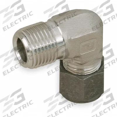 PARKER Compression Fitting Elbow: 1/2 in OD x 3/4 in Pipe Fitting Size - Single-Ferrule Stainless Steel Fittings