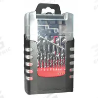 APPROVED VENDOR Jobber Length Drill Bit Set: 15 Pc, 1/16" to 1/2" by 32nds, 118° 4-Facet Point (MPN 450-000015B). Key specifications — attr1236168: Box.