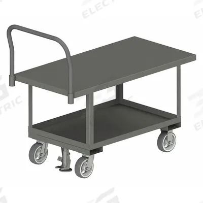 APPROVED VENDOR Platform Truck: 2,000 lb, 60 in L x 30 in W x 26 in H Deck, Solid, 12 ga Deck - Work-Height Platform Trucks