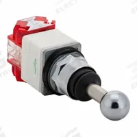 SCHNEIDER ELECTRIC Joystick: Vertical Operation, 2 Positions, Maintained, Non-Latching (MPN 9001K73). Key specifications — Bezel Material: Metal; Contact Form: Not Included; Switch Action: Maintained; Series: 9001K; Brand: SCHNEIDER; Number of Positions: 2 + Center Off.