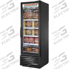 TRUE REFRIGERATION Freezer Merchandiser: 79 in x 27 in x 30 3/8 in, Black, Swing, 4 Shelves, 1 Doors (MPN FLM-27F~TSL01). Key specifications — attr1277723: TRUE REFRIGERATION; attr1277683: R-290; attr1277688: Swing; attr1277691: Yes; attr1277694: Black; attr1280729: FLM.