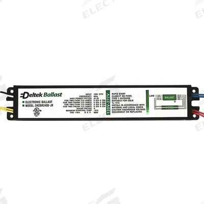 WATRAN Fluorescent Ballast: 120 to 277V AC, 1/2/3/4 Lamps Supported - Instant Start Electronic Fluorescent Ballasts