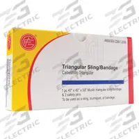 APPROVED VENDOR Triangular Bandage: 40 in Short Side Lg, 56 in Long Side Lg, 2 Pins Included (MPN 9999-0801). Key specifications — Manufacturer Part Number: 9999-0801; Brand: APPROVED VENDOR.