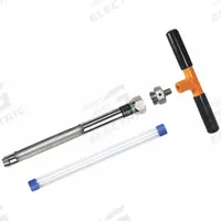 AMS Soil Recovery Probe: Nickel Plated 4130 Alloy Steel, Threaded, 5/8 in Connection Size (MPN 424.11). Key specifications — Brand: AMS; Product Type: Soil Recovery Probe; Connection Type: Threaded; Material: Nickel Plated 4130 Alloy Steel; Includes: (2) Plastic End Caps.