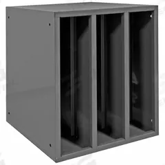 DURHAM MFG Storage Cabinet: 21 5/8 in x 24 1/8 in x 24 in, 3 Openings, 6 in x 24 in, Gray, Cabinet (MPN 583-95). Key specifications — Brand: DURHAM MFG; Cabinet Color: Gray.