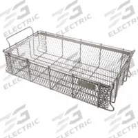 MARLIN STEEL WIRE PRODUCTS Parts Washer Basket: Rectangular, Stainless Steel, Silver, 6 in Basket Ht (MPN 00-00363281-38). Key specifications — Handle Included: Handle Included; Mesh Opening Size: 1/2 in; Stackable: Stackable; Lid Included: Lid Not Included; Brand: MARLIN STEEL WIRE PRODUCTS.