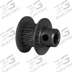 DAYTON Timing Pulley: Modified Curvilinear, Fixed, For GT Timing Belt Section, For 6 mm Belt Wd (MPN 17-2P06-6FA2). Key specifications — Brand: DAYTON; Finish: Clear Anodized; For Belt Series: Powerhouse®.