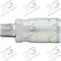 SPEEDAIRE Quick Connect Hose Coupling: 3/8 in Body Size, 3/8 in Hose Fitting Size, Sleeve, MNPT (MPN 30E745). Key specifications — Thread Size: 3/8"-18; Brand: SPEEDAIRE; Hose Fitting Gender: Male; Coupling Locking Type: Sleeve.