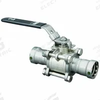 VIEGA MEGAPRESS Manual Two-Way Ball Valve: 1 1/4 in, Stainless Steel, Straight Valve Body, PTFE, FKM (MPN 28503). Key specifications — Brand: VIEGA MEGAPRESS; Handle: Locking Lever.