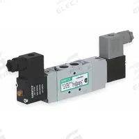 AVENTICS Solenoid Air Control Valve: Series L1, Double Solenoid, Four-Way / Two-Position, Locking (MPN L12BB452O060T30). Key specifications — attr1077390: L12BB452O060T30; attr1077459: Solenoid Air Control Valve; attr1077461: Solenoid Return; attr1077475: 110 to 120V AC; attr1077450: Locking.