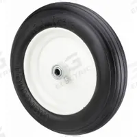 APPROVED VENDOR Flat-Free Wheel: 13 in Wheel Dia., 2 1/2 in Wheel Wd, Polyurethane, 3 in Hub Lg, Std (MPN 53CM61). Key specifications — Brand: APPROVED VENDOR; Tire Sidewall Number: 3.50/2.50-8.