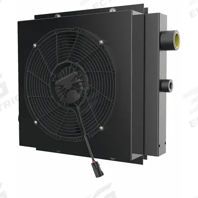 AKG Forced Air Oil Cooler: 36 hp Heat Removed, 80 gpm Max. Flow, 250 psi Max. Pressure - DC Motor Driven Forced Air Oil Coolers