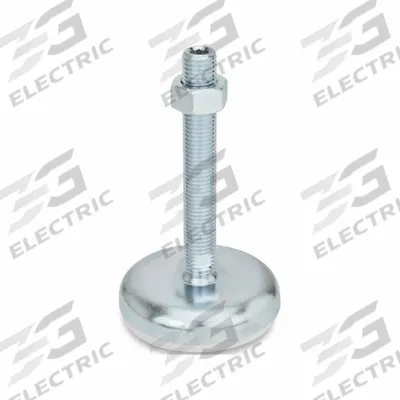 JW WINCO Male-End Leveling Mount: Swiveling Stud, 5/8"-11 Thread Size, 3.94 in - Non-Skid Male Leveling Mounts