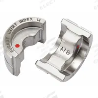 BURNDY Upper and Lower Crimping Die: 3/0 AWG Copper Lug, YA/YS, 1 Sizes, 12 ton Max Crimping Force (MPN U27RT). Key specifications — attr511073: YA; attr511072: Copper; attr473934: BURNDY; attr511069: Orange; attr542116: 3/0 AWG Copper Lug; attr511067: PAT750.