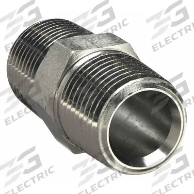 PARKER Metal Pipe Straight: Straight, Carbon Steel, 1/2 in x 1/2 in - Threaded Instrumentation Extreme-Pressure Pipe Fittings