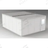 PORTA-FAB Modular In-Plant Office: 20 ft x 16 ft x 8 ft, 4 Walls, Vinyl-Covered Drywall, Gray (MPN GV1620G). Key specifications — Brand: PORTA-FAB; Sound Transmission Coefficient: STC 31; Frame Material: Steel.