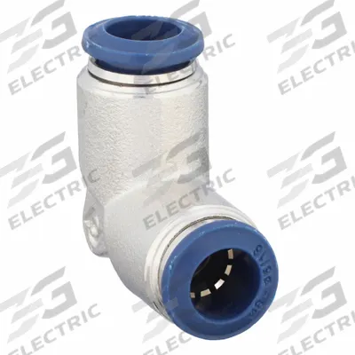 AIGNEP USA Push-Fit Elbow Fitting: 5/16 in OD x 5/16 in OD Size, Brass, Silver - Nickel-Plated Brass Tube Fittings