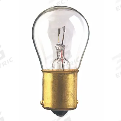 APPROVED VENDOR Incandescent Bulb: Incandescent, Single Contact Bayonet (BA15s), (S) Sign - BA15s Single-Contact Bayonet Base Lamps
