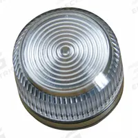 EATON Pilot Light Lens: 30 mm Panel Mounting Hole Dia, Clear, Fresnel, Incandescent/LED, 10250T (MPN 10250TC5N). Key specifications — Brand: EATON; Compatible with Series: 10250T; Lens Material: Plastic.