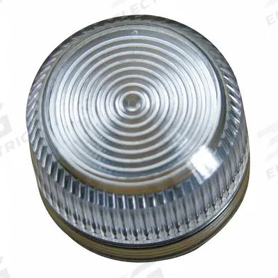EATON Pilot Light Lens: 30 mm Panel Mounting Hole Dia, Clear, Fresnel, Incandescent/LED - Pilot-Light Lenses