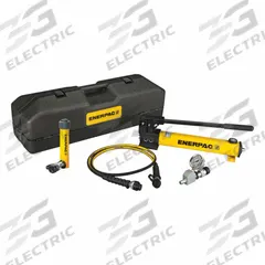 ENERPAC Hydraulic Cylinder and Hand Pump Set: 5 ton Cylinder Nominal Capacity, RC55, P392 (MPN SCR55TB). Key specifications — attr96685: HC9206C; attr98870: ENERPAC; attr96683: RC55; attr96684: P392; attr1160276: Hydraulic Cylinder and Hand Pump Set.