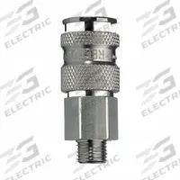 PARKER Quick Connect Socket: 1/4 in Body Size, 1/4 in Hose Fitting Size, 1/4"-18 Thread Size, Ball (MPN 23KAAN13MPN). Key specifications — Brand: PARKER; Thread Size: 1/4"-18; Coupling Locking Type: Ball; Hose Fitting Gender: Male.