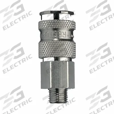 PARKER Quick Connect Socket: 1/4 in Body Size, 1/4 in Hose Fitting Size, 1/4"-18 Thread Size - Industrial Interchange Brass Quick-Connect Air Coupling Bodies
