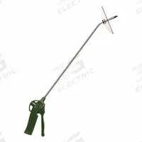 EXAIR Air Gun: Ergonomic Grip, Polyoxymethylene, 1/4 in Female NPT, 20 in Actual Extension Lg, 18 in (MPN 1810-PEEK-20-CS). Key specifications — attr1328526: Polyoxymethylene; attr1328500: Extension Pipe; attr1328508: EXAIR; attr1328515: Yes; attr1328533: Yes.