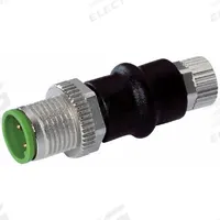 MURRELEKTRONIK Circular Connector: M12 3-Pole Male x M8 3-Pole Female, A, IP67, 4 A Nominal Current (MPN 7000-42201-0000000). Key specifications — Brand: MURRELEKTRONIK; Application: M12 3-Pole Distribution Box; Coding: A; Connector Orientation: Straight; Housing Material: Zinc Die-Cast; IP Rating: IP67; Nominal Voltage: 50V AC/60V DC; Adapter Pole Configuration: M12 3-Pole Male x M8 3-Pole Female.
