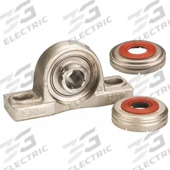NTN Pillow Block Bearing: 1 15/16 in Bore, SS, Set Screws, 2 1/4 in Shaft Ht, 8.11 in Overall Lg (MPN SUCP210-31C0FG1). Key specifications — Brand: NTN; Maximum Speed: 2,900 RPM; Mounting Bolt Size: 5/8 in; Standards: FDA; System of Measurement: Inch.