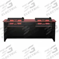 VERSADESK Computer Desk: Metal, Cherry, 0 Drawers, 72 in Overall Wd, 29 in Overall Ht, Black Frame (MPN RSD7224-BC). Key specifications — Desktop Material: Metal; Includes Modesty Panel: Yes; Kit Product Type: Computer Desk; Desktop Color: Cherry; Brand: VERSADESK; Frame Color: Black; Frame Material: Steel; Product Type: Computer Desk.