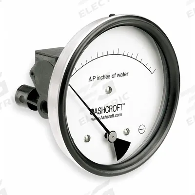 ASHCROFT Differential Pressure Gauge: Dual In-Line or Back, 1/8 in NPT Female - Low Operating Pressure Differential Gauges