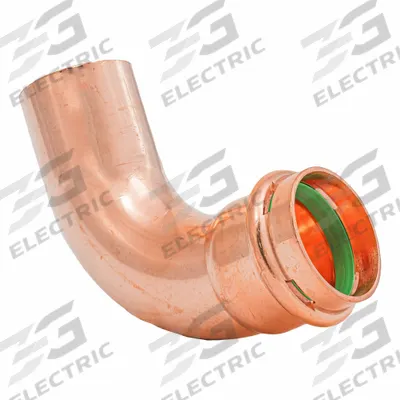 QUICKFITTING SUREPRESS Press Copper 90-Degree Elbow: 1 1/2 in CTS x 1 1/2 in CTS size - Plumbing Copper & Bronze Press Tube Fittings with Seal Window