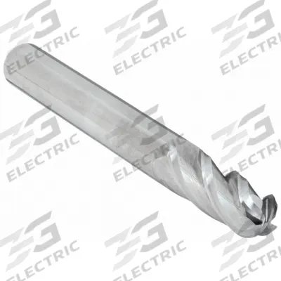 CLEVELAND Ball End Mill: Carbide, 4 Flute, 7/32" Mill Dia, 5/8" LOC, 2-1/2" OAL (MPN C63533) - Carbide Ball End Mills for Aluminum