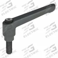 JW WINCO Adjustable Handles; Adjustable Levers: Zinc w/ Steel Thread, 1/4"-20 Thread, 1.18 in Lg (MPN 3TA19K). Key specifications — Brand: JW WINCO.