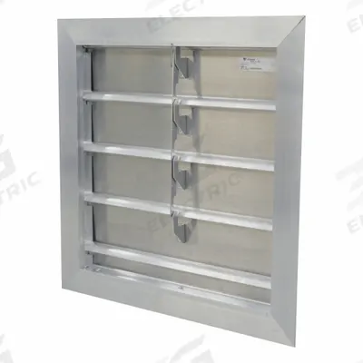 CANARM Manual Damper: For 20 in Fan, For 20 in Nominal Duct Dia, 4, 20 in H, 20 in W - Wall-Mount Backdraft Dampers