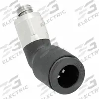 LEGRIS Push-Fit Elbow Fitting: 1/4 in OD x 3/16 in Pipe Size, Push-to-Connect x UNF, Black (MPN 3113 56 20). Key specifications — Brand: LEGRIS; Thread Size A: #10-32.