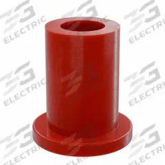 BUNTING BEARINGS Flanged Sleeve Bearing: PTFE, 3/16 in Bore, 5/16 in OD, 1/2 in Overall Lg, 3 PK (MPN BJ4F030504). Key specifications — Brand: BUNTING BEARINGS; Color: Red.