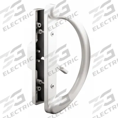 PRIME-LINE Sliding Door Lock: 2 in Lg, 2 in Wd - Recessed Handles for Sliding Doors