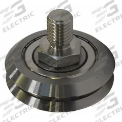 BISHOP-WISECARVER Guide Wheel: 2 23/64 in Roller Dia, V-Groove, 3/4 in Roller Wd, M14-2 Thread (MPN SWSC4XA). Key specifications — Brand: BISHOP-WISECARVER.