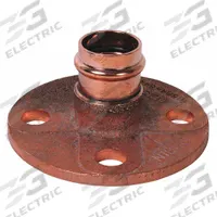 NIBCO Crimp Flange Fitting: Flange, 1 1/2 in CTS size, Press-fit x Flange, Brass, EPDM O-Ring (MPN B305458PC). Key specifications — Brand: NIBCO; Series: PC741; Brand - Broad: NIBCO.