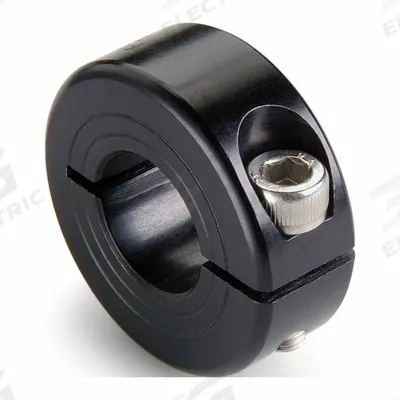 RULAND MANUFACTURING Shaft Collar: 1-Piece, Metric with Inch Bore, Round, Clamp-On - Aluminum Shaft Collars