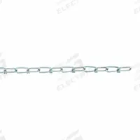 DAYTON Double Loop Chain: Steel, 255 lb Working Load Limit, Double Loop, 2 1/4 in Link Inside Lg (MPN 2ZDH7). Key specifications — Brand: DAYTON; Item Trade Size: 2/0.