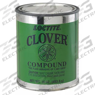 CLOVER Silicon Carbide Grease Mix: Oil-Soluble, 1200 Grit, Grade 7A - Oil-Soluble Clover Lapping Compounds