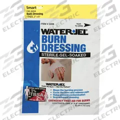 FIRST AID ONLY Burn Dressing: 6 in Dressing Lg, 2 in Dressing Wd, Plastic, Sterile (MPN FAE-5004). Key specifications — Water Resistance: Not Water Resistant; Self-Adhesion: Not Self-Adhering; Unitized: Unitized; Standards: ANSI/ISEA Z308.1-2015; Manufacturer Part Number: FAE-5004; Package Type: Box; Product Type: Burn Dressing; Sterility: Sterile.
