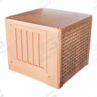 HESSAIRE Ducted Evaporative Cooler: 1,200 sq ft – 2,000 sq ft, 26 in x 32 in x 31 in, 3 in Pad Thick (MPN DX4800D). Key specifications — Brand: HESSAIRE; Evaporative Cooler Voltage: 115V AC; Includes Drive Package: Drive Package Included; Drive Package Installation: Factory Installed.