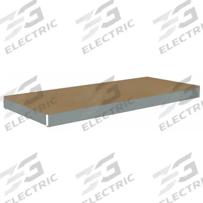 TENNSCO Shelf: 60 in x 24 in, 2,250 lb Load Capacity, Particleboard, Gray - Particleboard Decking Shelf Kits for Boltless Shelving